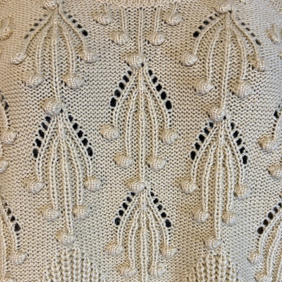 Motherhood Maternity Cream Crew Neck Knit Sweater Size Small - Picture 2 of 9